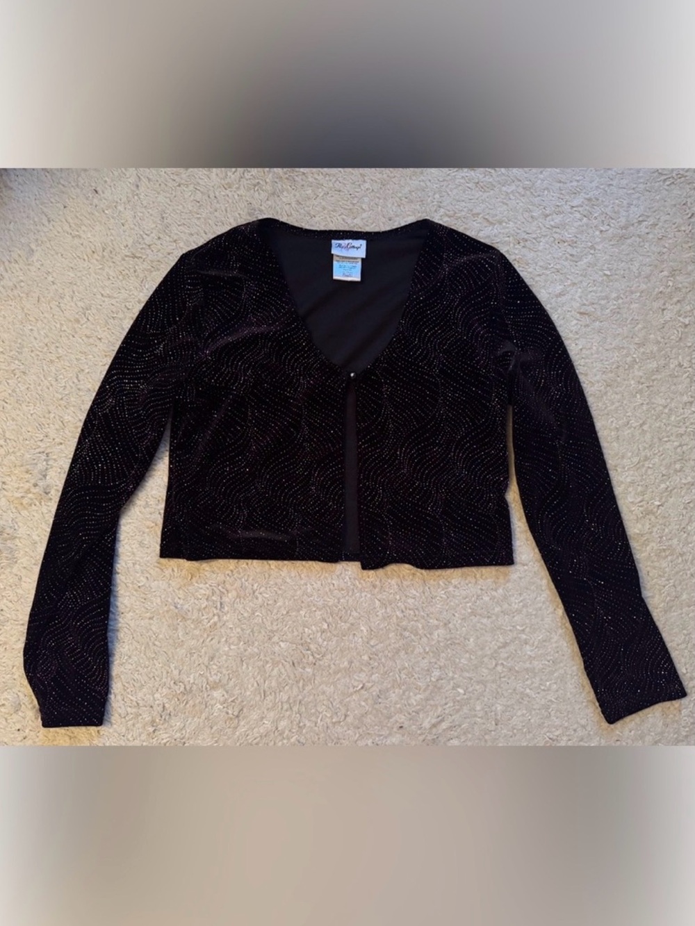 Vtg sparkle crop top